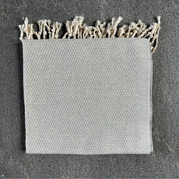 NEW Turkish Peshkir Kitchen Dish Tea Hand Towel Peshtemal 100% Cotton Light Gray - Picture 2 of 10